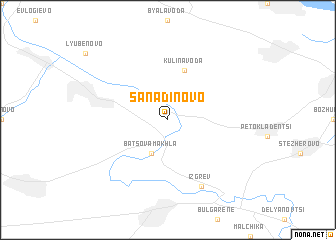 map of Sanadinovo