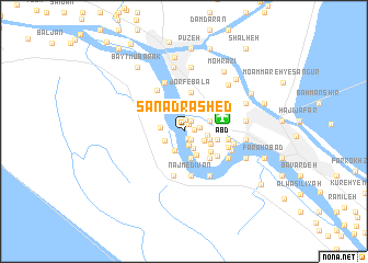 map of Sanad Rāshed