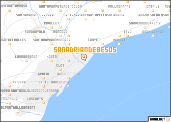 map of San Adrián de Besós