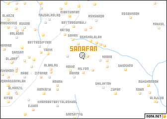 map of Sanafān