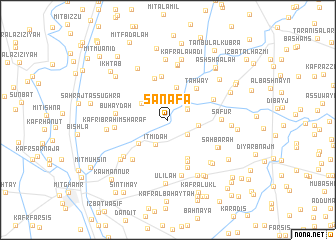 map of Sanafā