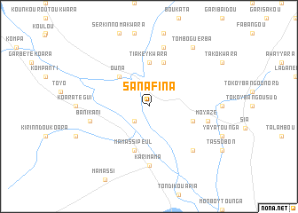 map of Sanafina