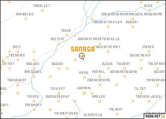 map of Sanaga