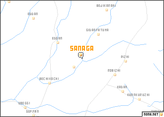 map of Sanaga