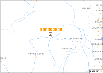map of Sanagorán