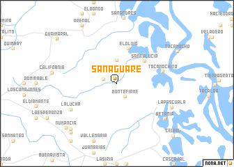 map of Sanaguare