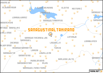 map of San Agustín Altamirano