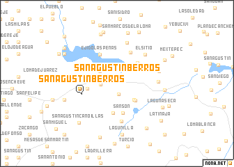 map of San Agustín Berros