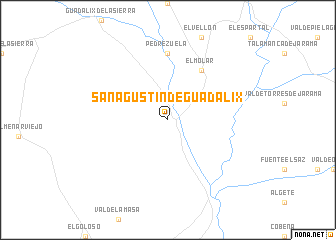 map of San Agustín de Guadalix