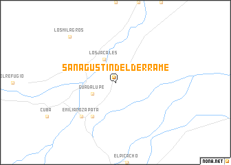 map of San Agustín del Derrame