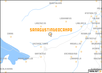 map of San Agustin de Ocampo