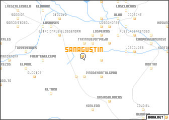 map of San Agustín