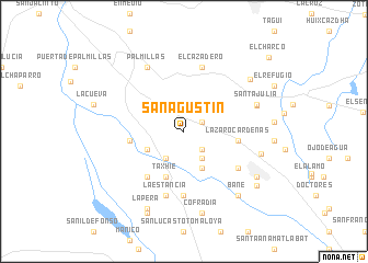 map of San Agustin