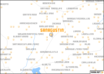 map of San Agustín