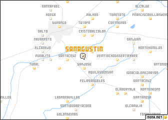 map of San Agustín