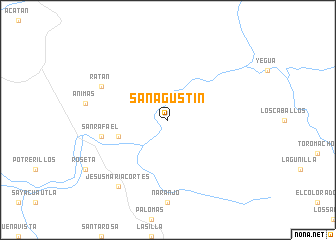 map of San Agustín