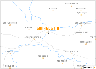 map of San Agustín