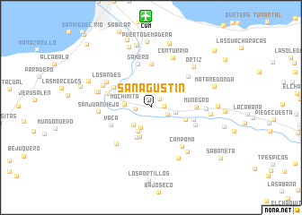 map of San Agustín