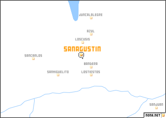 map of San Agustín