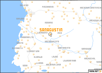 map of San Agustin