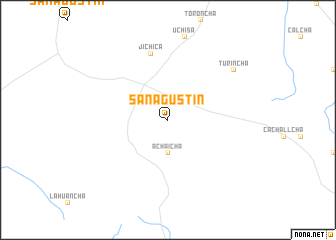 map of San Agustín