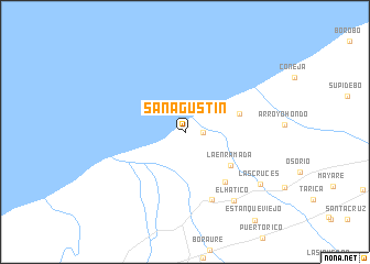 map of San Agustín