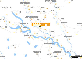 map of San Agustín