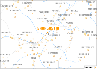 map of San Agustín