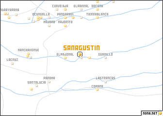 map of San Agustín