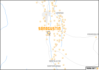 map of San Agustín