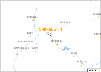 map of San Agustín