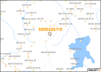 map of San Agustín