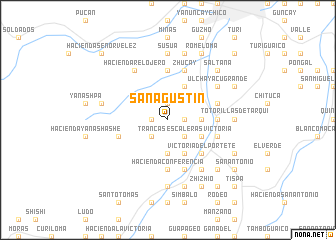 map of San Agustín