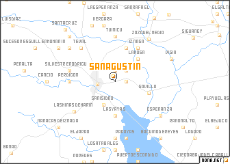 map of San Agustín