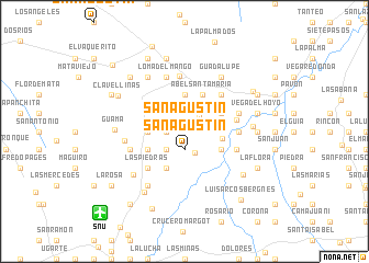 map of San Agustín