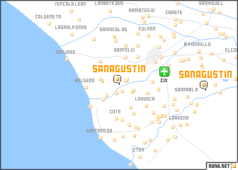 map of San Agustín