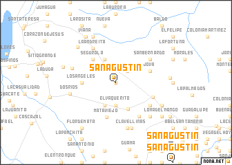 map of San Agustín