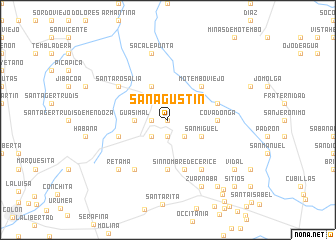 map of San Agustín