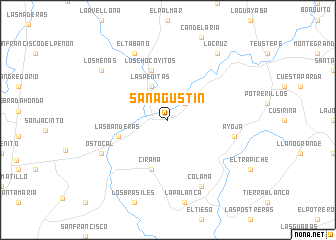 map of San Agustín