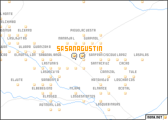 map of San Agustín