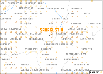 map of San Agustín