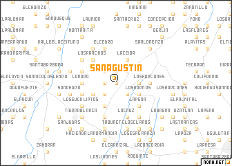 map of San Agustín