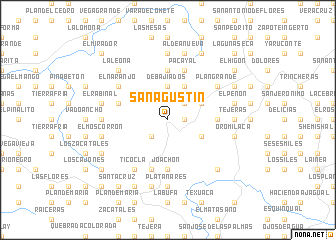 map of San Agustín