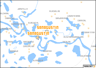 map of San Agustín