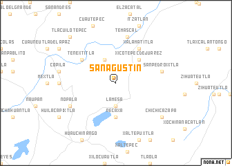 map of San Agustín