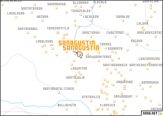 map of San Agustín