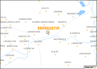 map of San Agustín