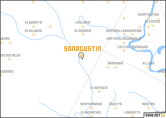 map of San Agustín