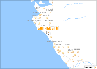 map of San Agustin