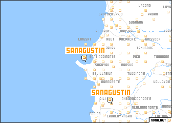 map of San Agustin